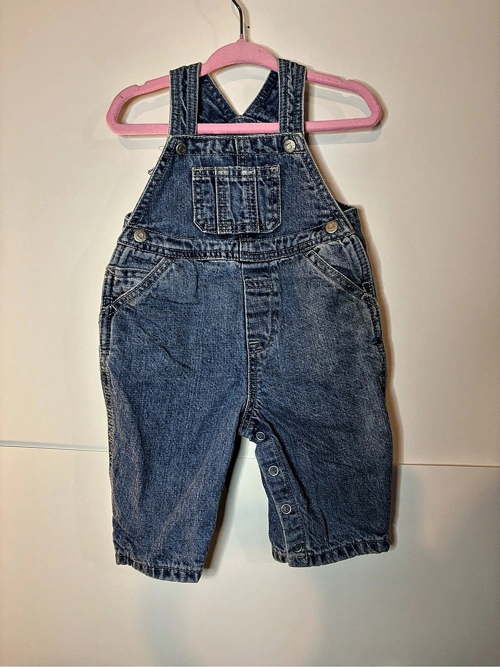 Vintage Baby PLACE Denim Overalls in Blue 3-6 Months